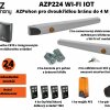 AZP224 Wi-Fi IoT - azpohon pro dvoukřídlou bránu do 4 m průjezdu